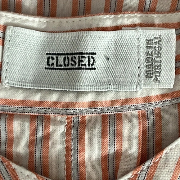 Closed Striped Cotton Button Front Long Sleeve Shirt - NWOT - Size XS - Picture 4 of 7